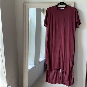 ZARA maroon tunic with open back (S) ✨